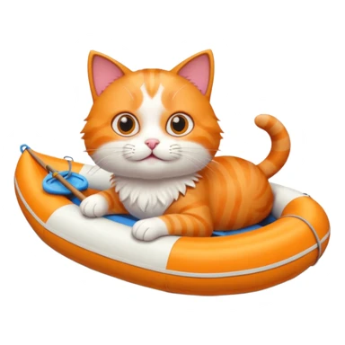 cat rafting sticker