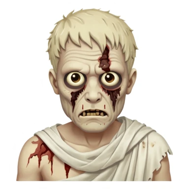 greek ancient zombie man sticker