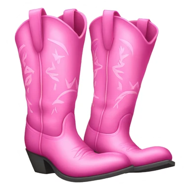 Pink cowboy boots  sticker