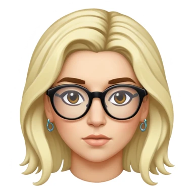 Ke$ha being a badass with glasses sticker