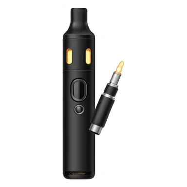 black simple hqd vape sticker