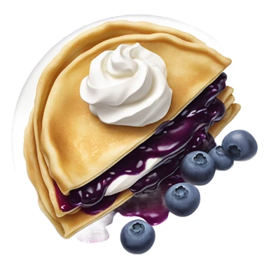 Blueberry Crepe  sticker