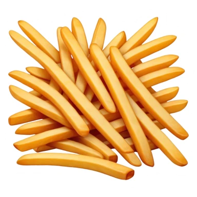 Burgundy color French Fries sticker