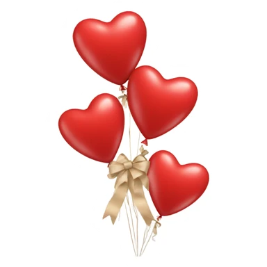 red heart biegie bows sticker