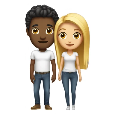 Man with girlfriend  sticker