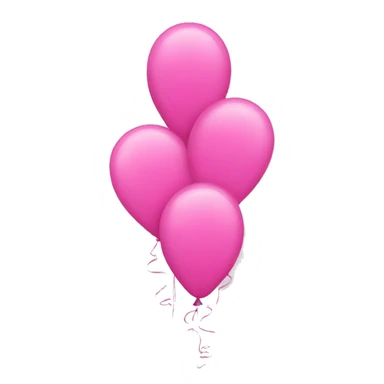 Pink balloons sticker