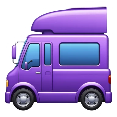 purple truck emoji sticker