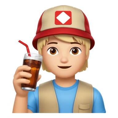 Der Roblox Avat noob trinkt Cola, Zero sticker