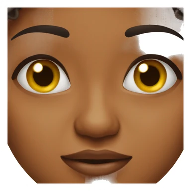 brown girl rolling eyes  sticker