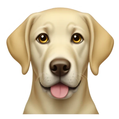 yellow lab with white line down face sticker