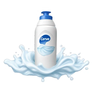 cerave washing foam bottle sticker