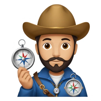 Magellan with compas sticker