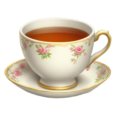 tea cup sticker