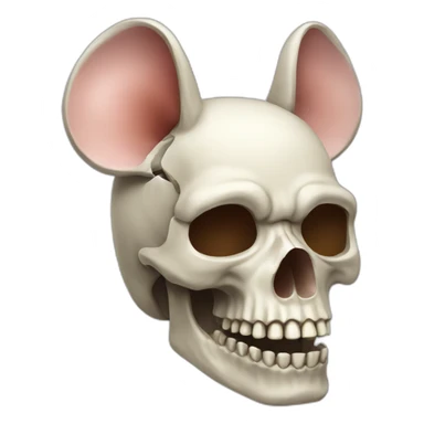 Rat computer skull sticker
