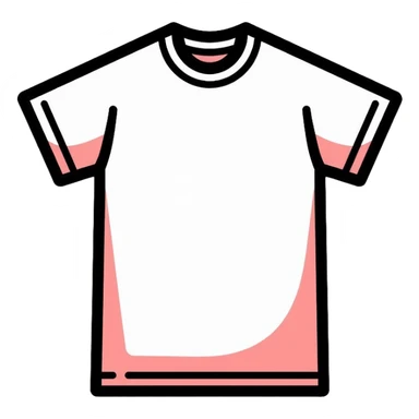 T-shirt with collar sticker