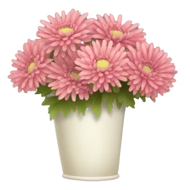 Pretty Bouquet of chrysanthemums  sticker