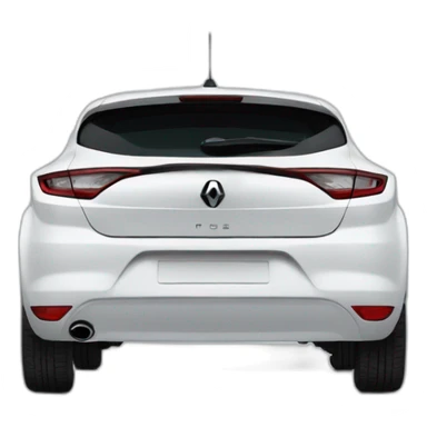 Renault Megane negro sticker