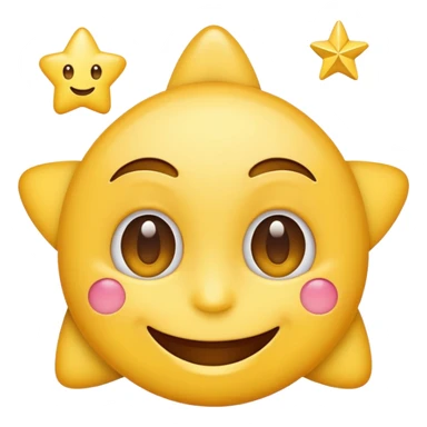 Smiling emoji with star eyes sticker