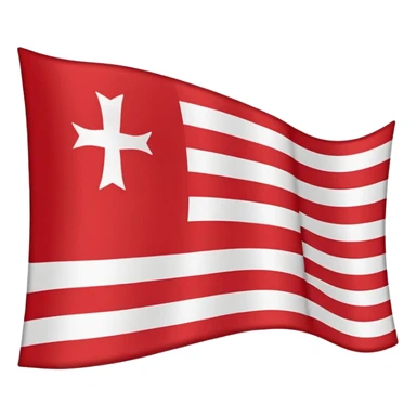 White red white Belarusian flag sticker