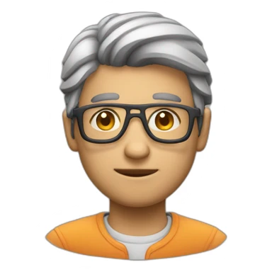 an emoji that represents a front-end developer and an ui designer sticker