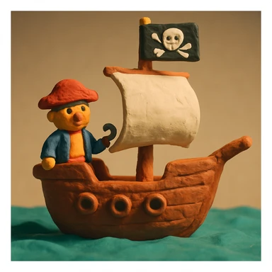 pirate ship sticker