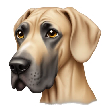 Realistic tan Great Dane sticker
