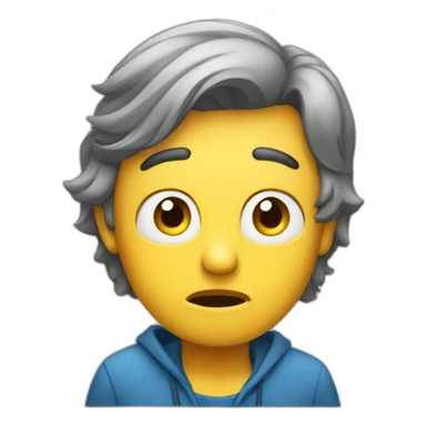 a confused person person who has no idea sticker