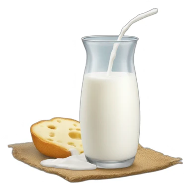 Almoond milk sticker