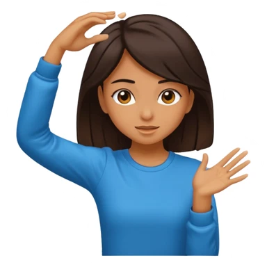 girl doing a dab sticker