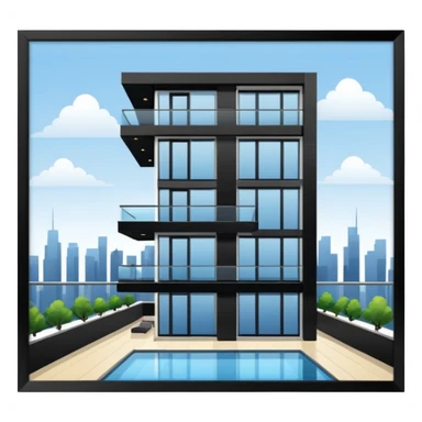 modern penthouse sticker