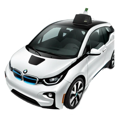 Black bmw i3 charger sticker