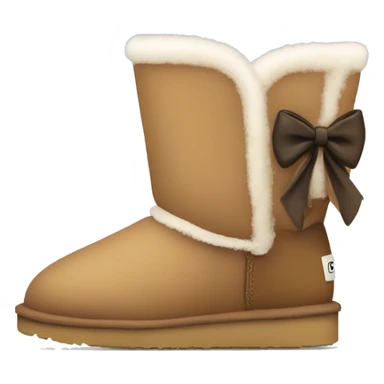 Ugg boots with bows sticker
