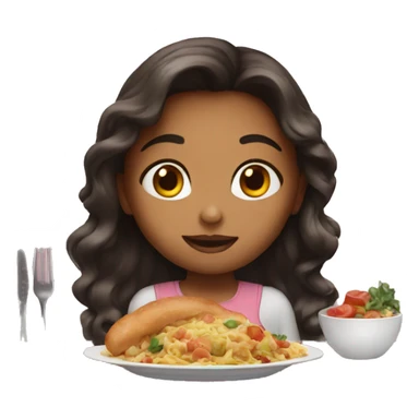 girl dinner sticker