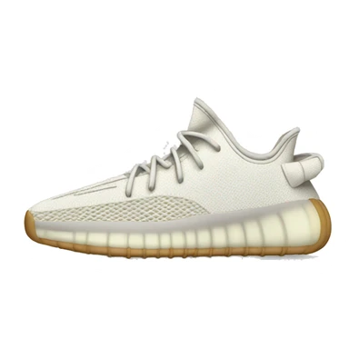 Yeezy shoes white  sticker