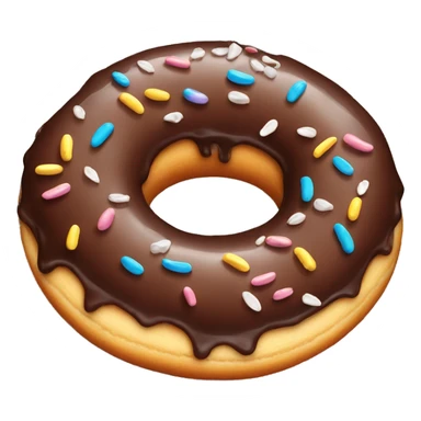 Chocolate doughnut  sticker