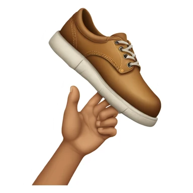 A hand honing a shoe  sticker