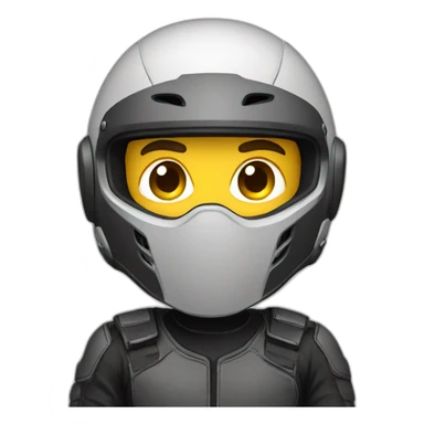 dude wearing motorcycle sport helmet sticker