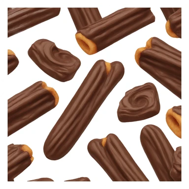 Chocolate dipped churro sticker
