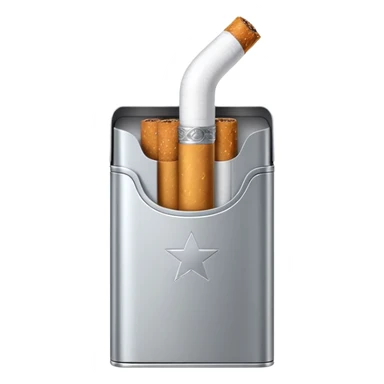 7 stars grey shining cigaret pack sticker