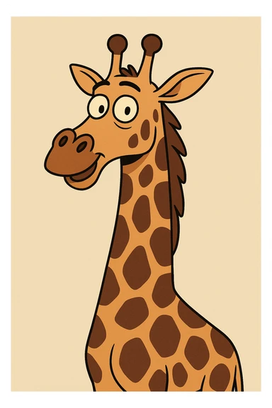Giraffe sticker