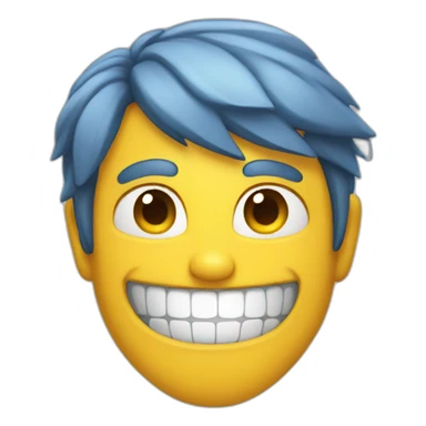 big smile weird sticker