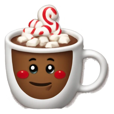 Christmas hot chocolate sticker
