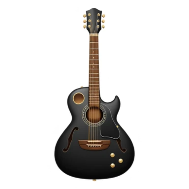 guitarra preta emoji sticker
