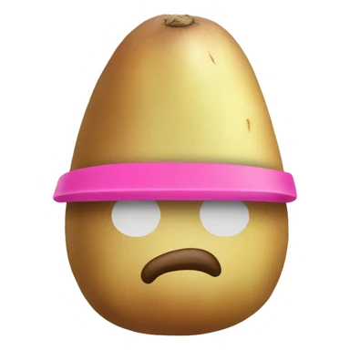 Long potatoe with pink helmet sticker