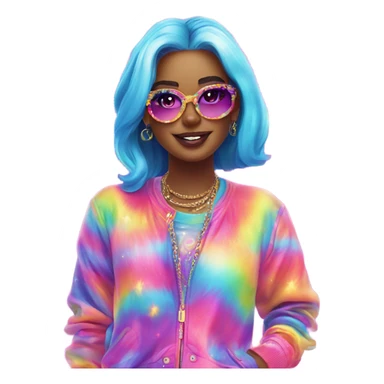 Lisa frank vibes sticker