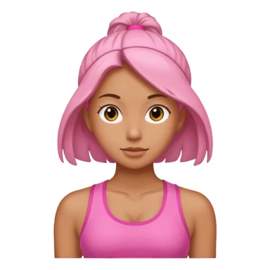 Girl pink gym  sticker