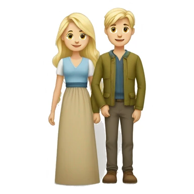 family of three, blonde norwegian woman, kurdish man and their baby boy sticker