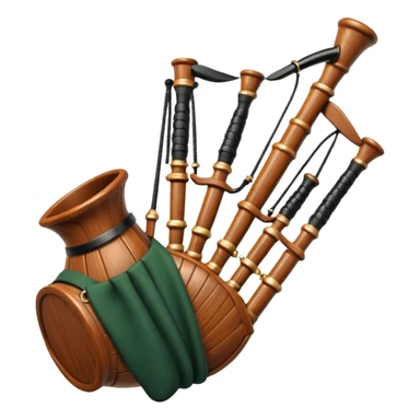 Scottish bagpipes sticker