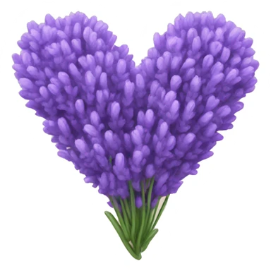 Lavender heart sticker