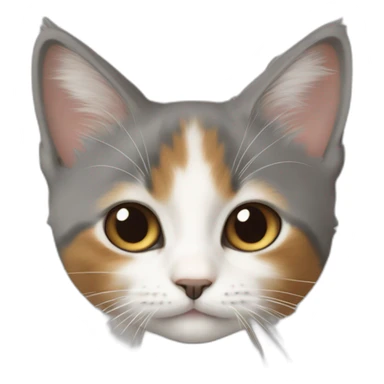 Bébé chat roux et blanc sticker